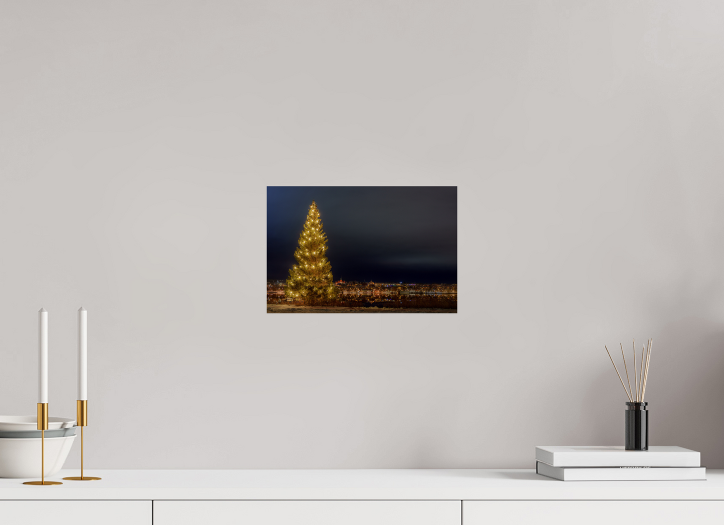 Christmas tree in the city