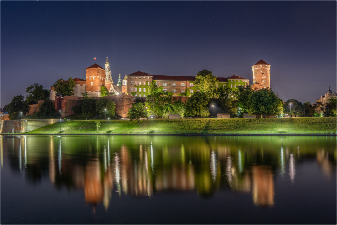 Castle at night