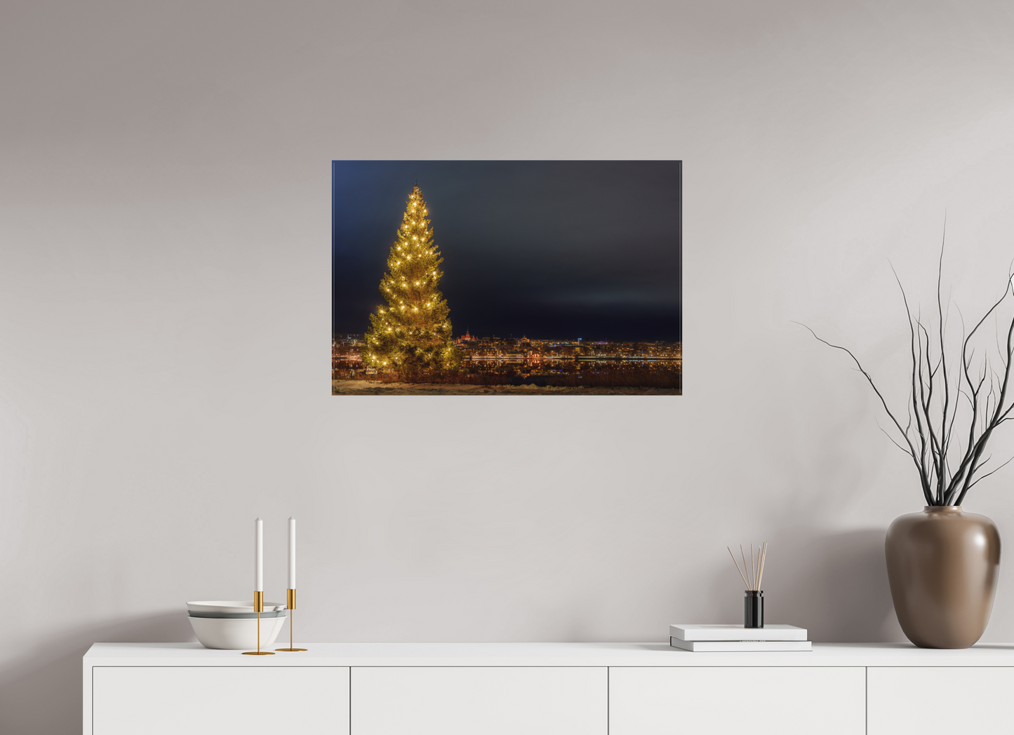 Christmas tree in the city