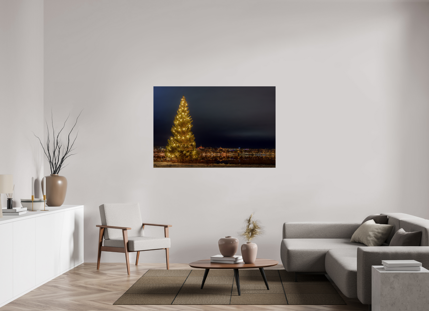 Christmas tree in the city