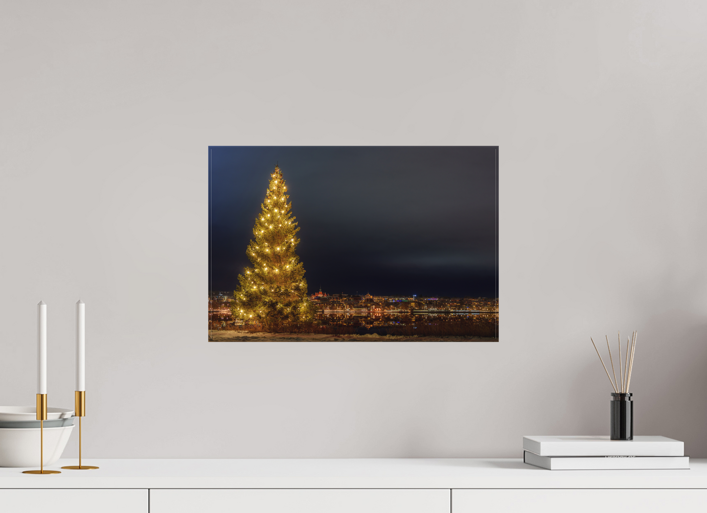 Christmas tree in the city