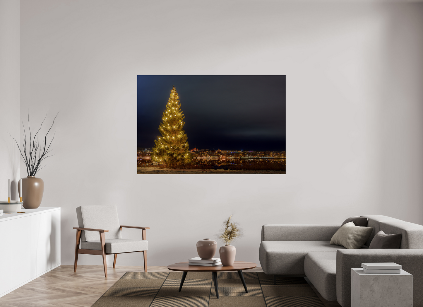 Christmas tree in the city