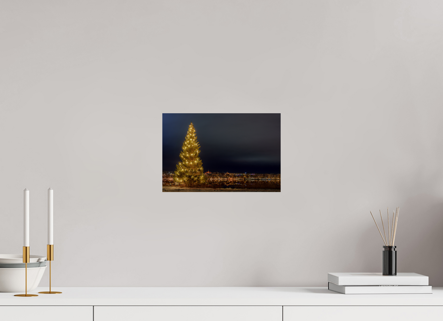 Christmas tree in the city