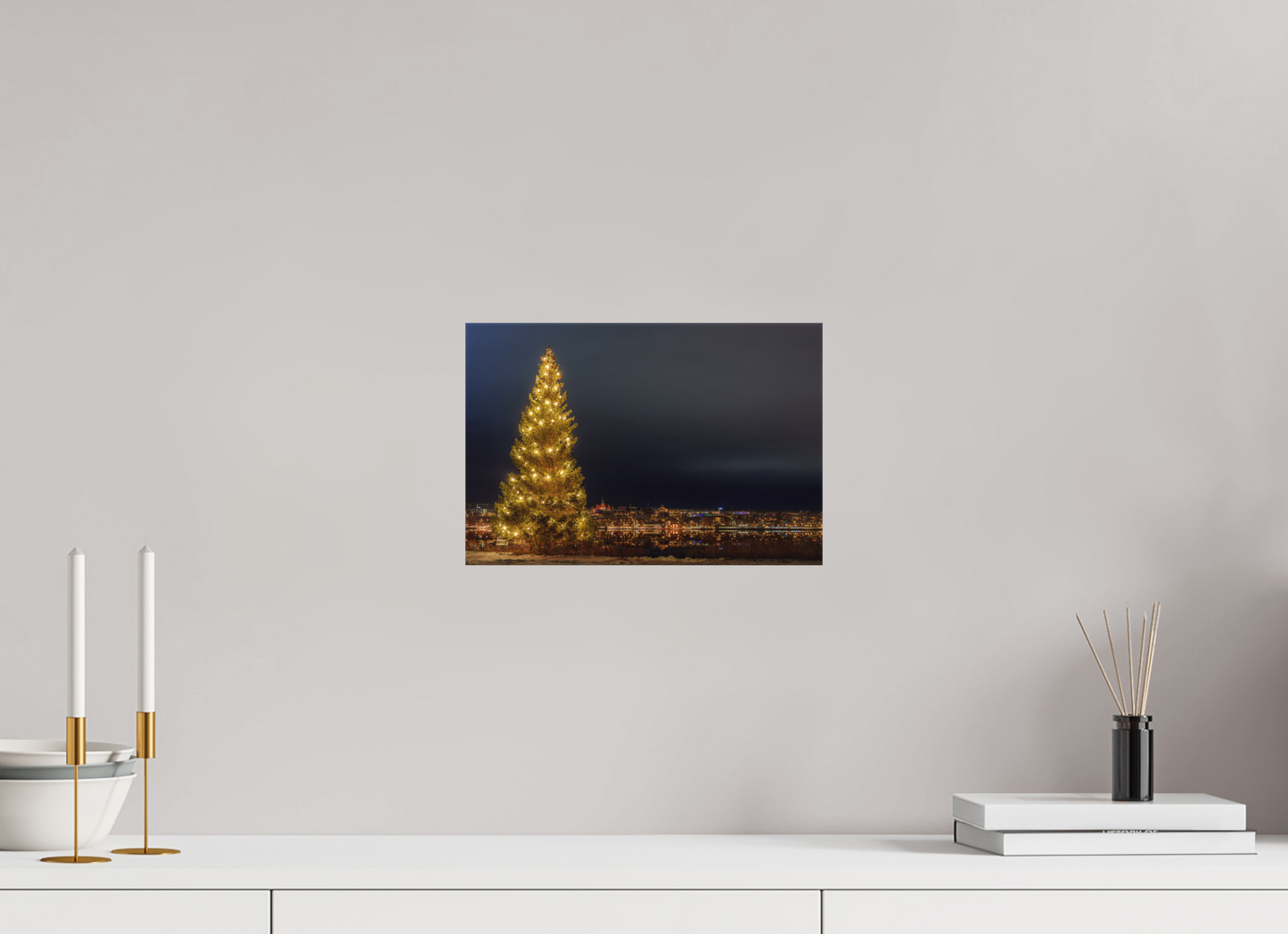 Christmas tree in the city