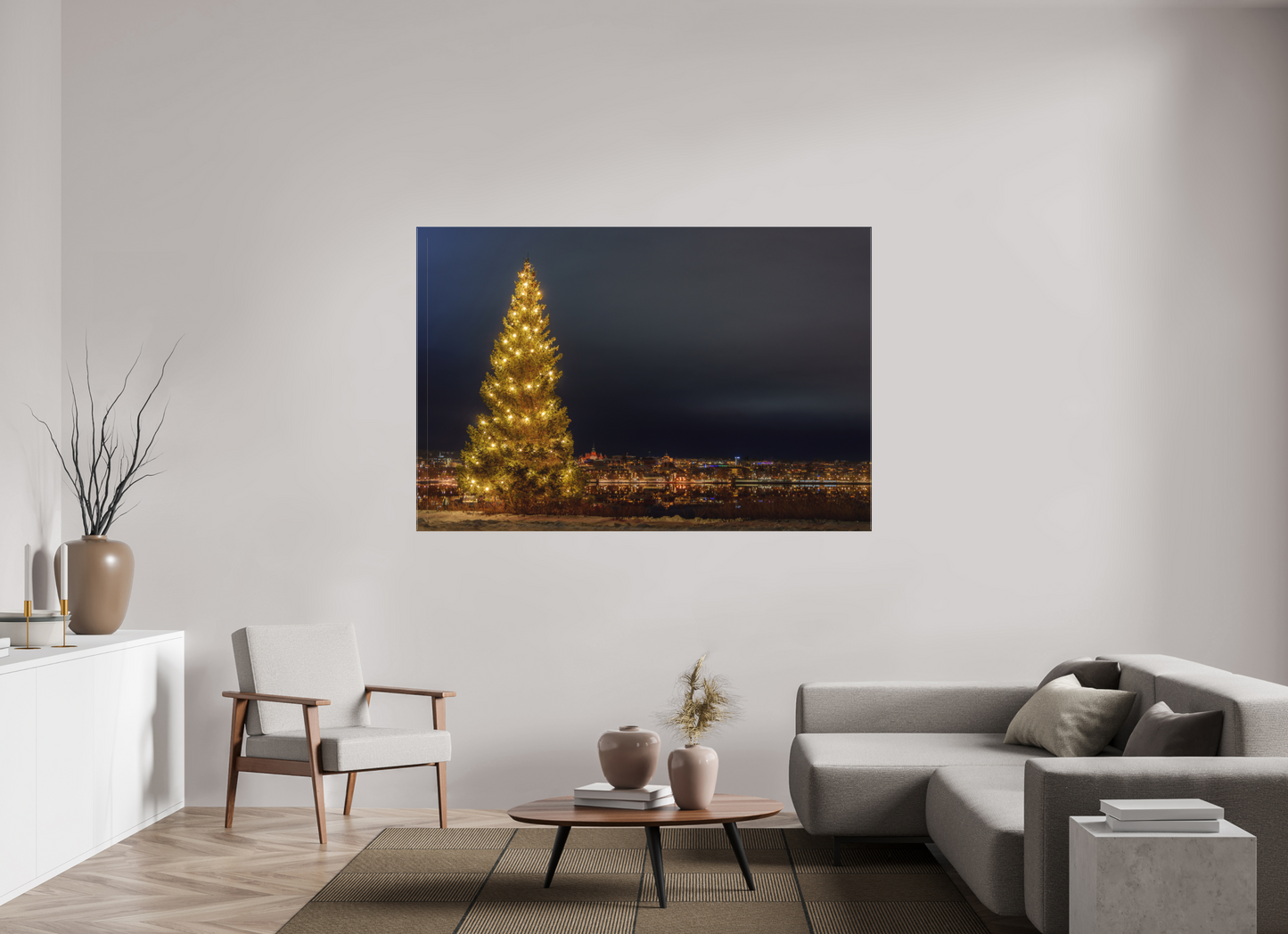 Christmas tree in the city
