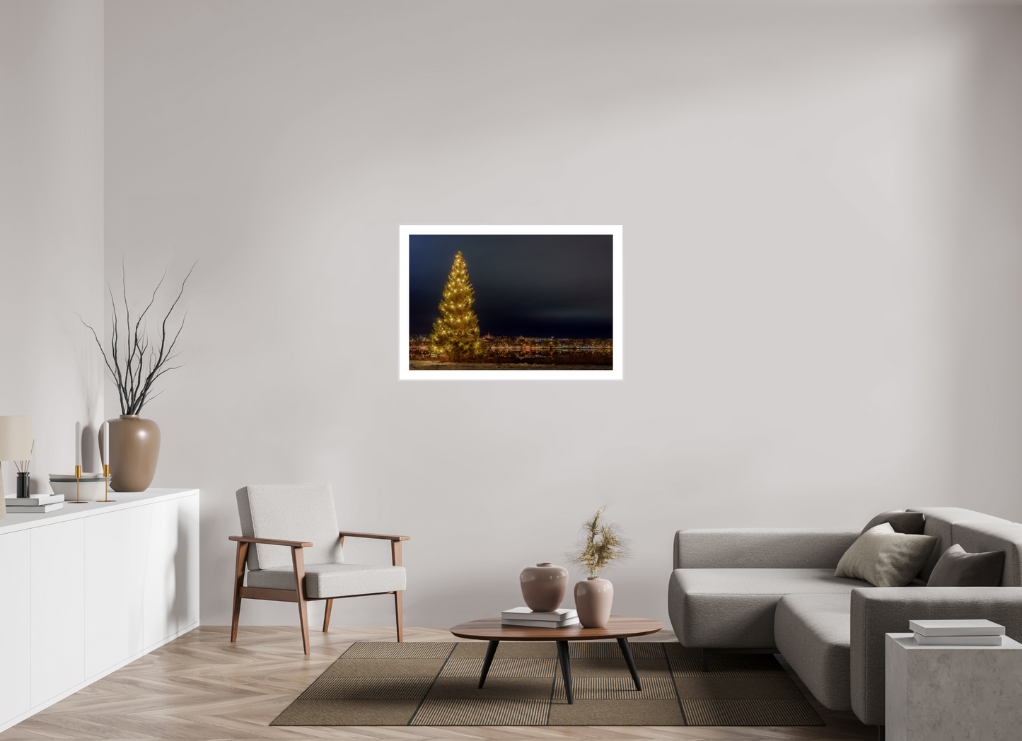 Christmas tree in the city