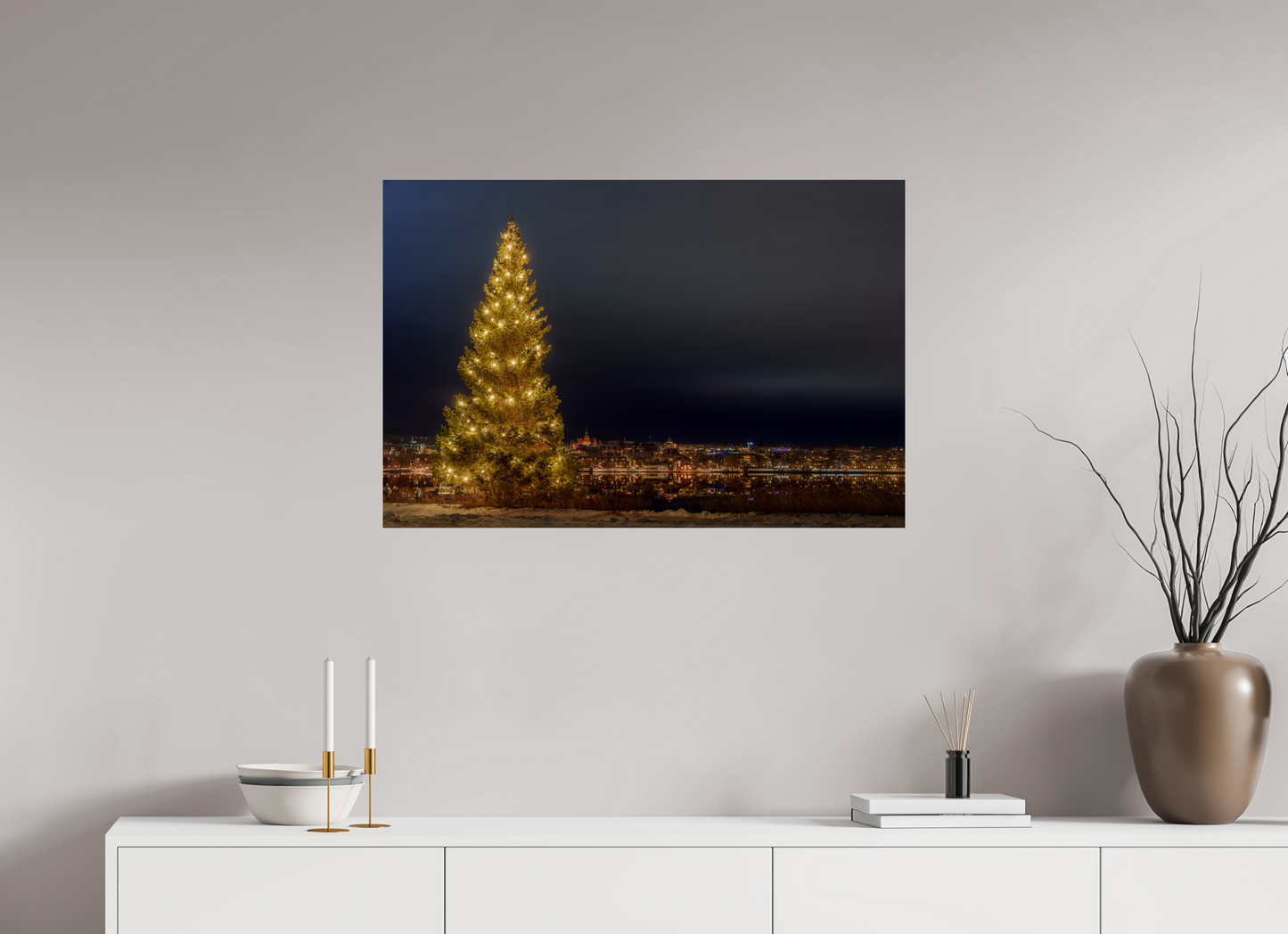 Christmas tree in the city