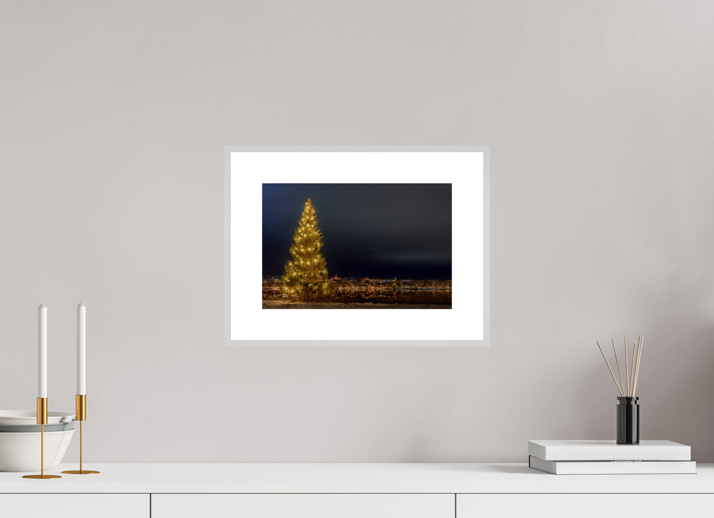 Christmas tree in the city