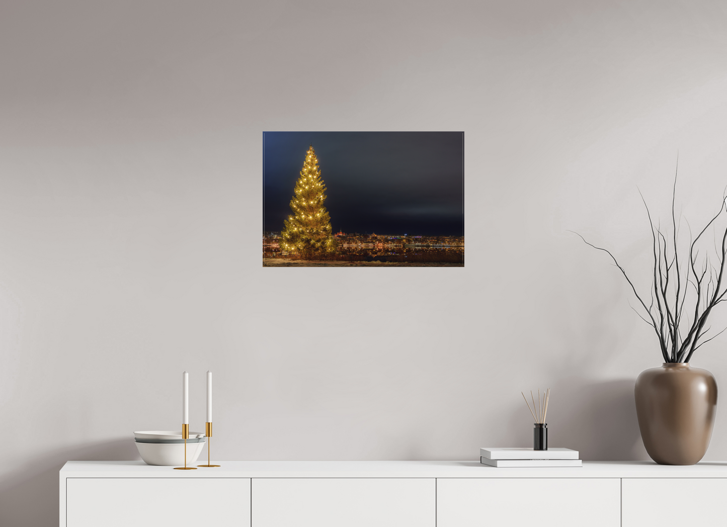Christmas tree in the city