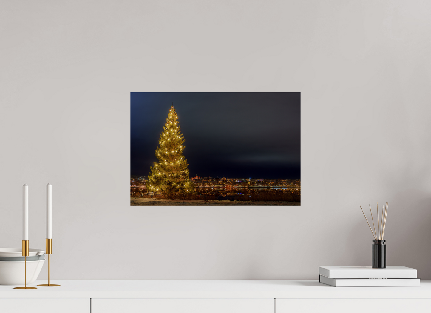 Christmas tree in the city