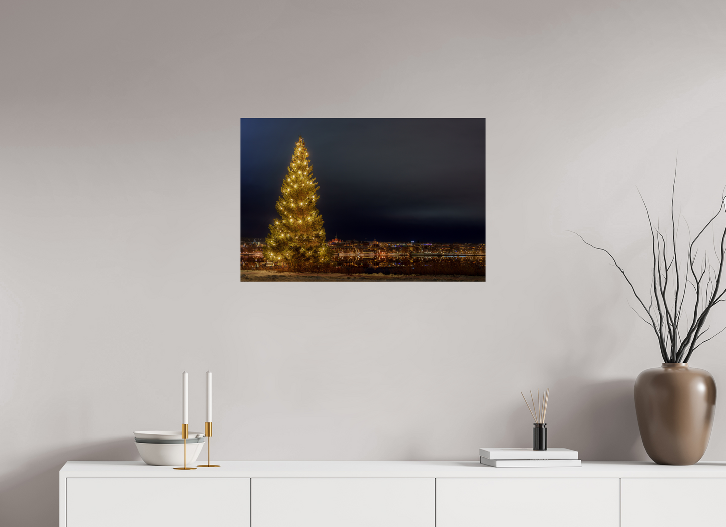 Christmas tree in the city