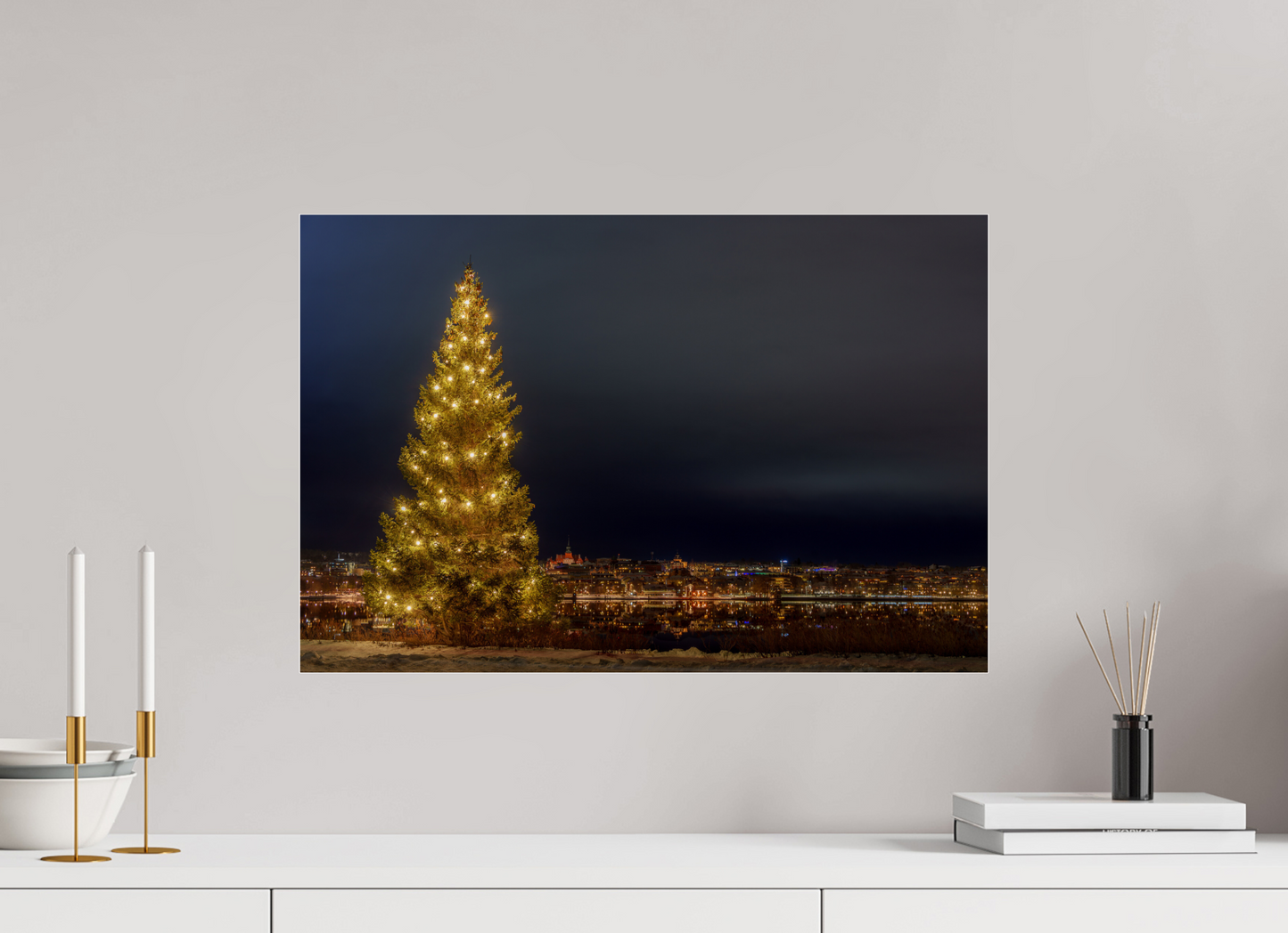 Christmas tree in the city